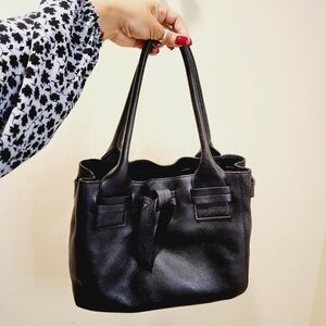 Talbots Black Leather shoulder bag
